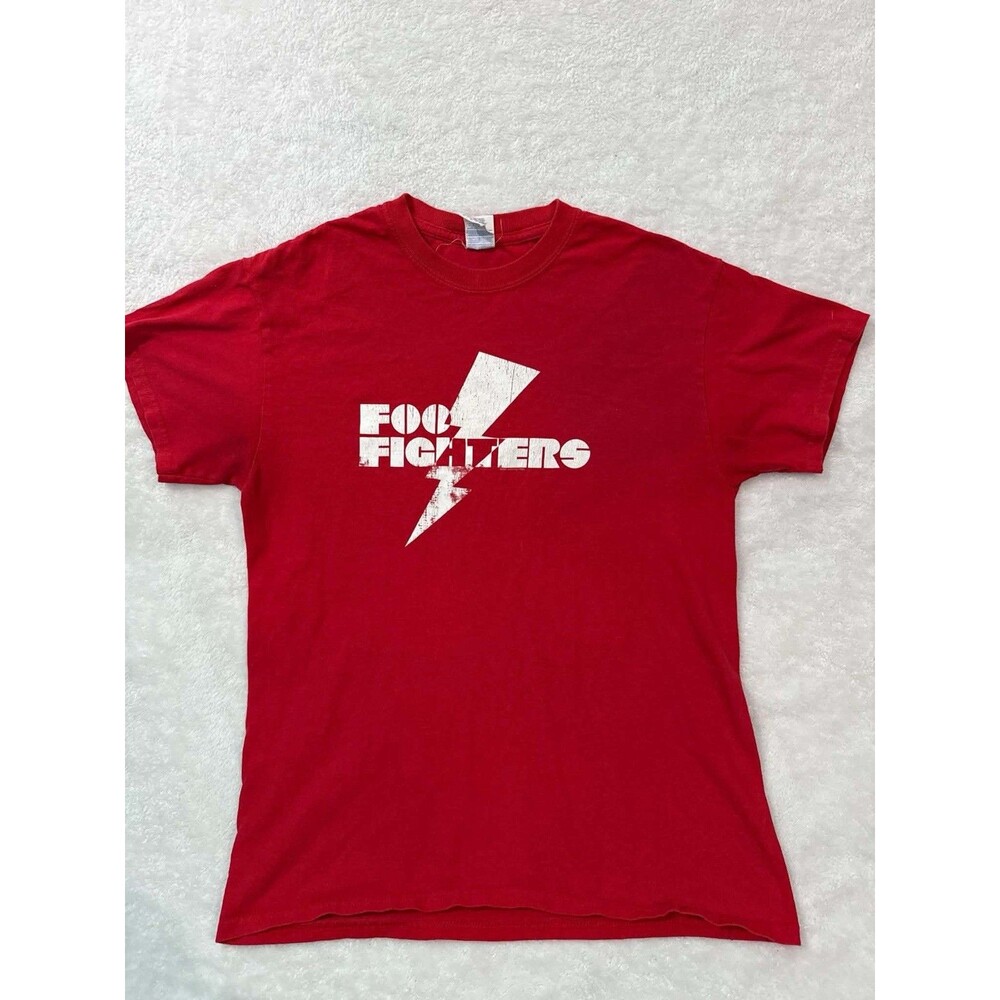 Vintage 2007 FOO FIGHTERS LIGHTNING BOLT T-SHIRT SIZE Medium Mens